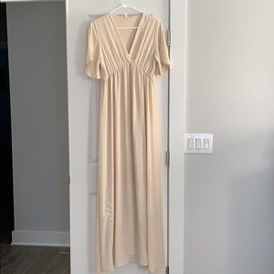 PinkBlush Cream Maternity Maxi
